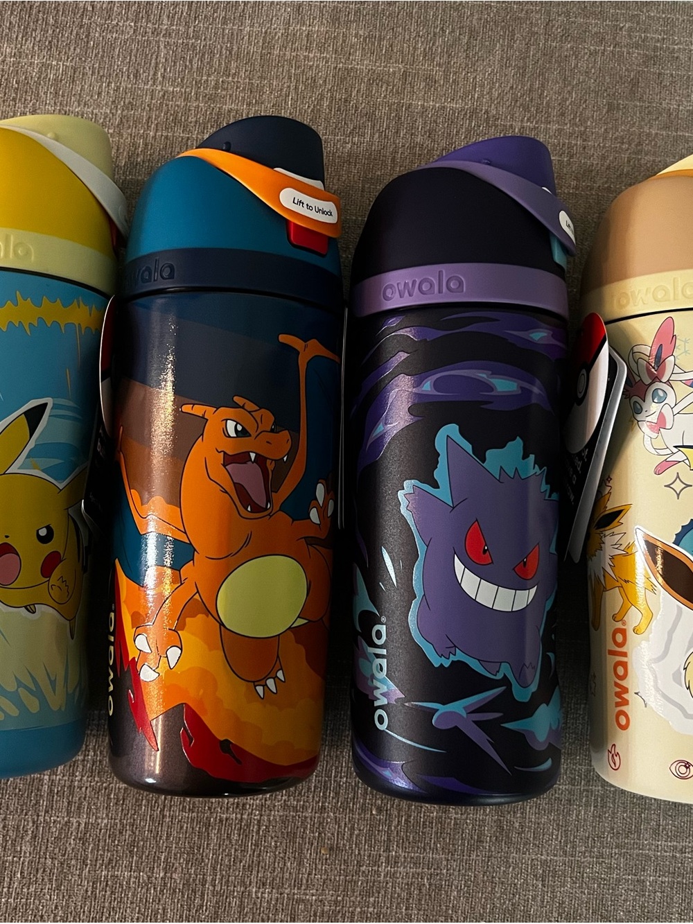4 New Pokemon Free Sip 16oz Owala Water Bottles